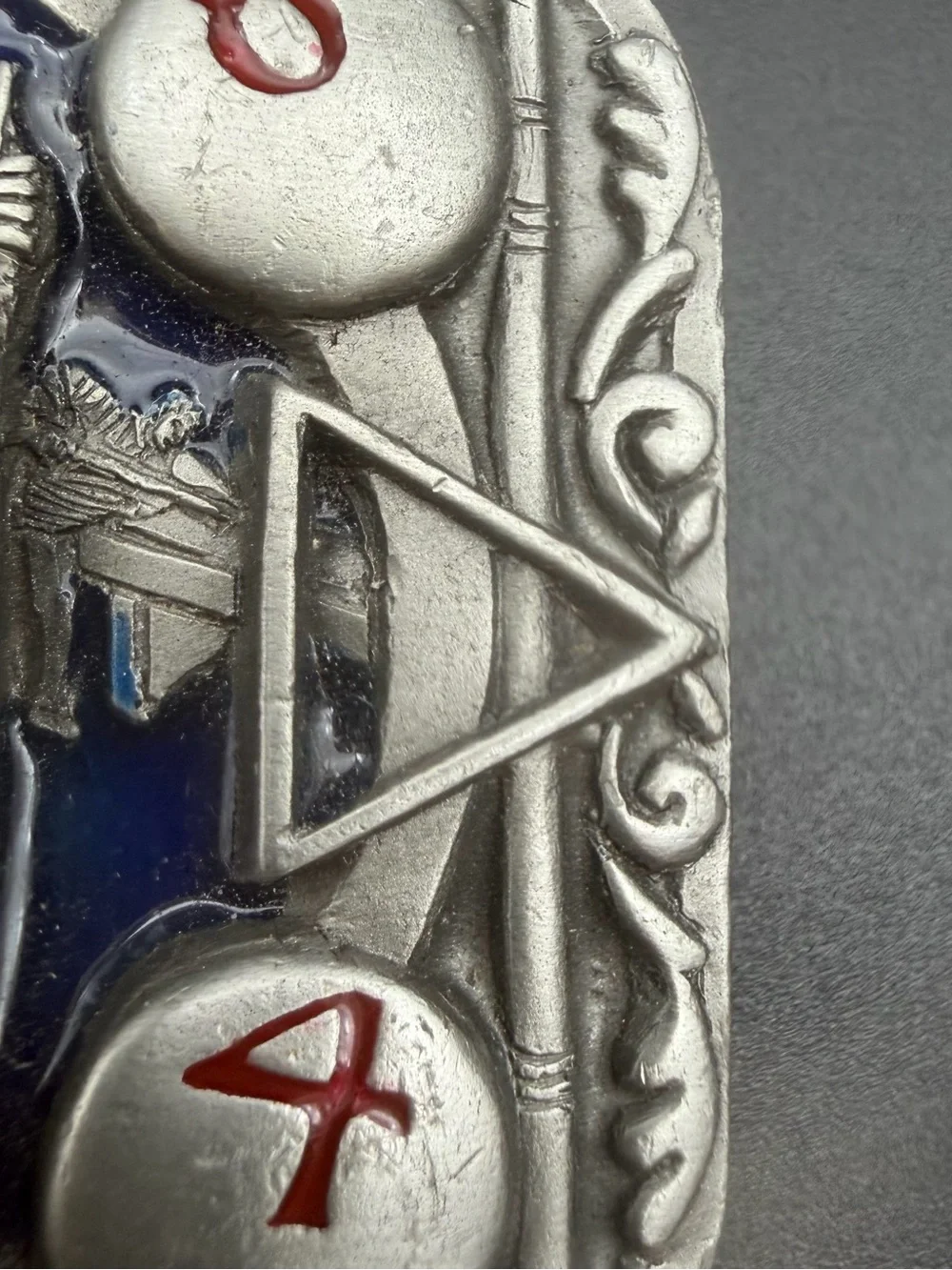 Vintage Pool Table Belt Buckle with Enamel 1990 C&J Incorporated